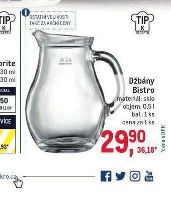 Makro Džbány bistro nabídka