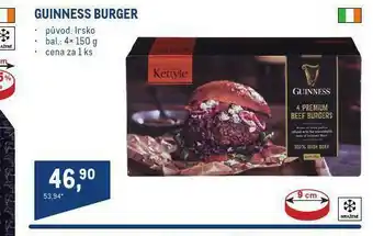 Makro Guinnesse burger nabídka
