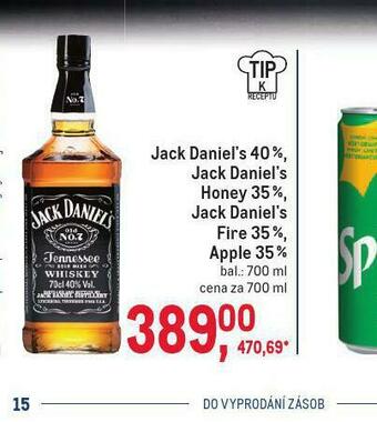 Makro Jack daniel´s nabídka