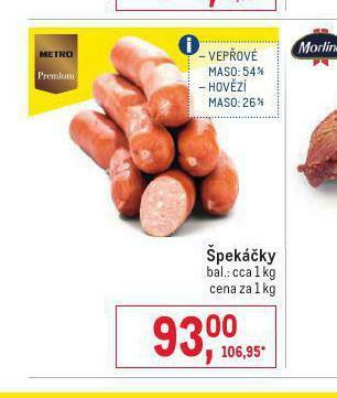 Makro Špekáčky nabídka