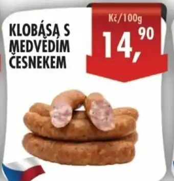 RABBIT řeznictví Klobása s medvédim česnekem 100g nabídka