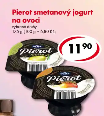 CBA Pierot smetanovy jogurt na ovoci 175g nabídka