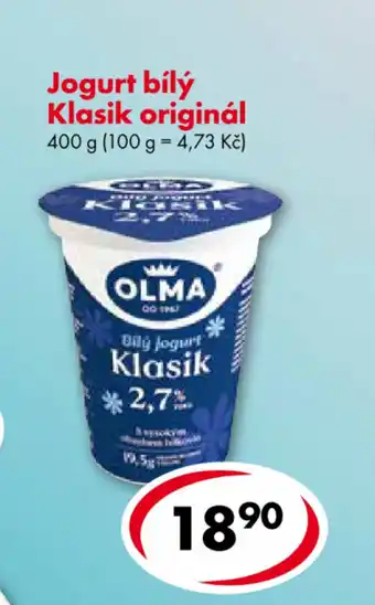CBA Jogurt bilý Klasik originál 400g nabídka
