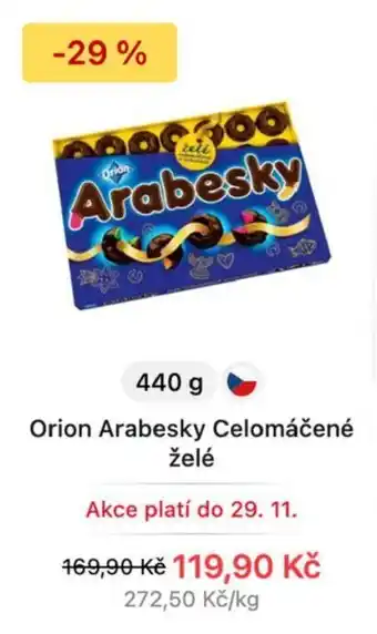 Orion Arabesky Celomáčené želé