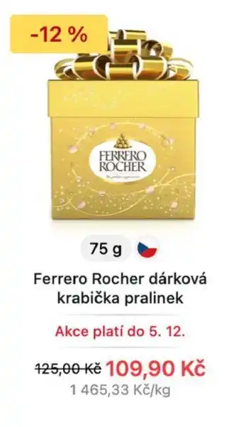 Ferrero Rocher dárková krabička pralinek