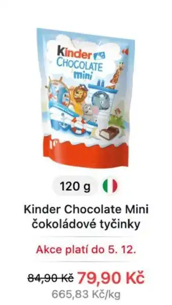 Kinder Chocolate Mini čokoládové tyčinky