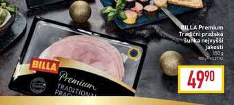 Billa Billa premium tradiční pražská šunka nejvyšší jakosti 150 g nabídka