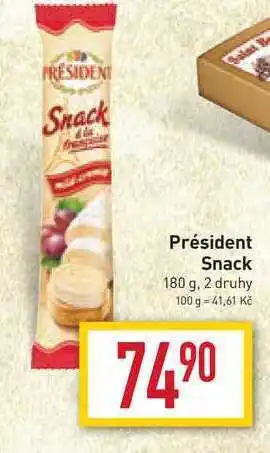 Billa Président snack 180 g nabídka