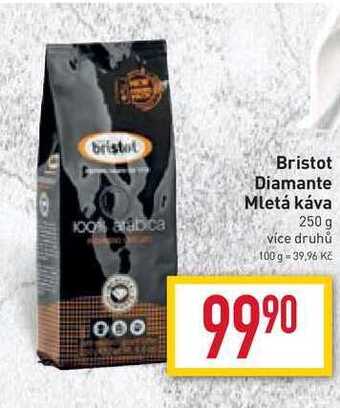 Billa Bristot diamante mletá káva 250 g nabídka
