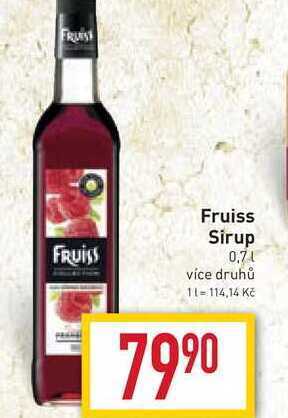 Billa Fruiss sirup 0,7l nabídka