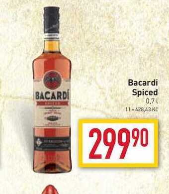 Billa Bacardi spiced 0,7l nabídka