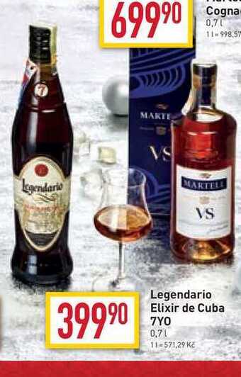 Billa Legendario elixir de cuba 7y0 0,7l nabídka