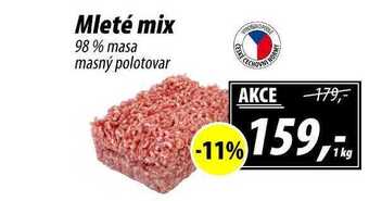 ZEMAN Mleté mix 98% masa masný polotovar, 1 kg nabídka