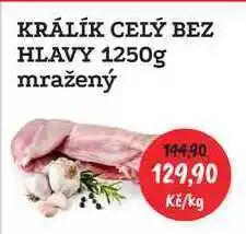 RABBIT řeznictví Králík celý bez hlavy 1250g, 1 kg nabídka