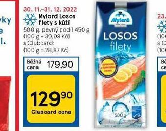 Tesco Mylord losos filety s kůží nabídka