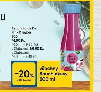 Tesco Rauch juice bar pink dragon nabídka