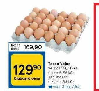 Tesco Tesco vejce m 30 ks nabídka