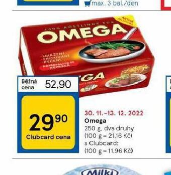 Tesco Omega nabídka