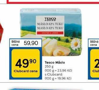 Tesco Tesco máslo nabídka