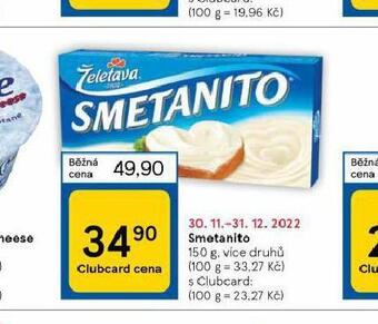 Tesco Želetava smetanito nabídka
