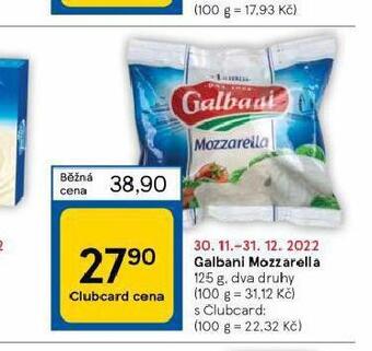 Tesco Mozzarella nabídka