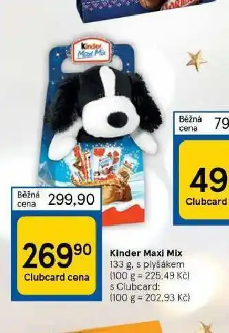 Tesco Kinder maxo mix nabídka