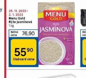 Tesco Menu gold rýže jasmínová nabídka