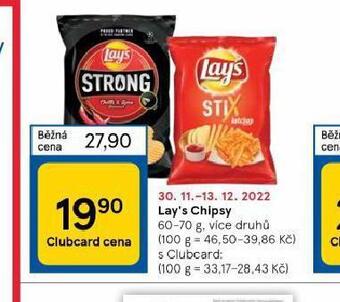 Tesco Lay´s chipsy nabídka