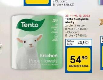 Tesco Tento kuchyňské utěrky nabídka