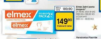 Tesco Elmex zubní pasta duopack nabídka