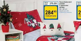 Tesco Dekorační polštář s vánočními skřítky nabídka