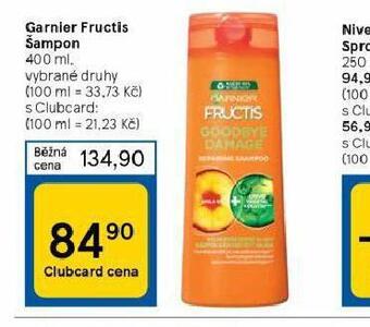 Tesco Garnier fructis šampon nabídka