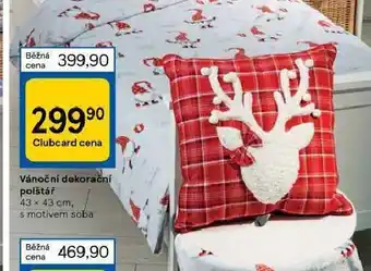 Tesco Vánoční dekorační polštář nabídka
