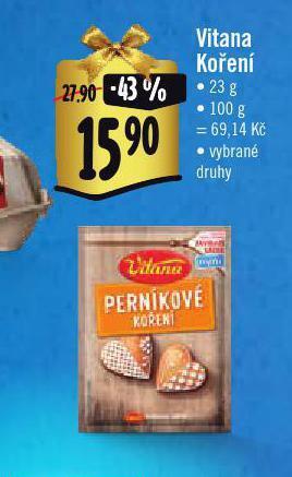 Jip Vitana koření nabídka