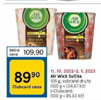 Tesco Air wick svíčka nabídka