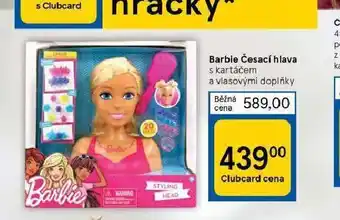 Tesco Barbie česací hlava nabídka