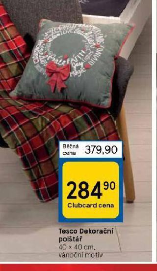 Tesco Dekorační polštář nabídka