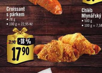 Jip Croissant s párkem nabídka