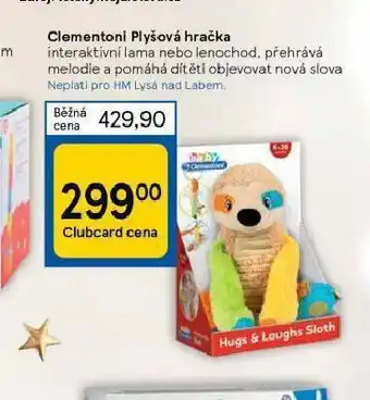 Clementoni plyšová hračka