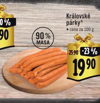 Jip Královské párky nabídka