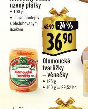 Jip Olomoucké tvarůžky nabídka