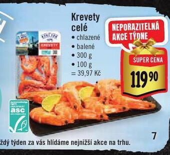 Krevety celé