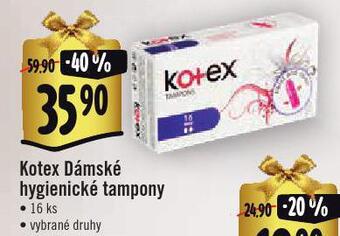 Jip Kotex tampony nabídka