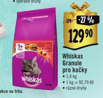 Jip Whiskas granule pro kočky nabídka