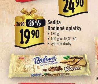Albert Sedita rodinné oplatky nabídka