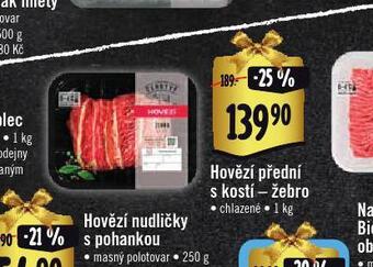 Albert Hovězí přední s kostí - žebro nabídka