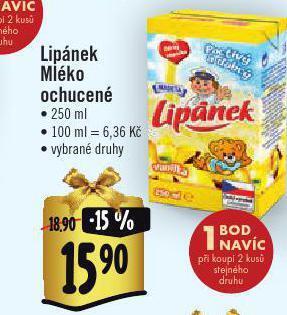 Albert Lipánek mléko ochucené nabídka