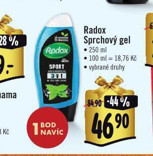 Albert Radox sprchový gel nabídka