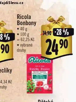 Albert Ricola bonbony nabídka