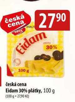Bala Česká cena eidam 30% plátky, 100 g nabídka